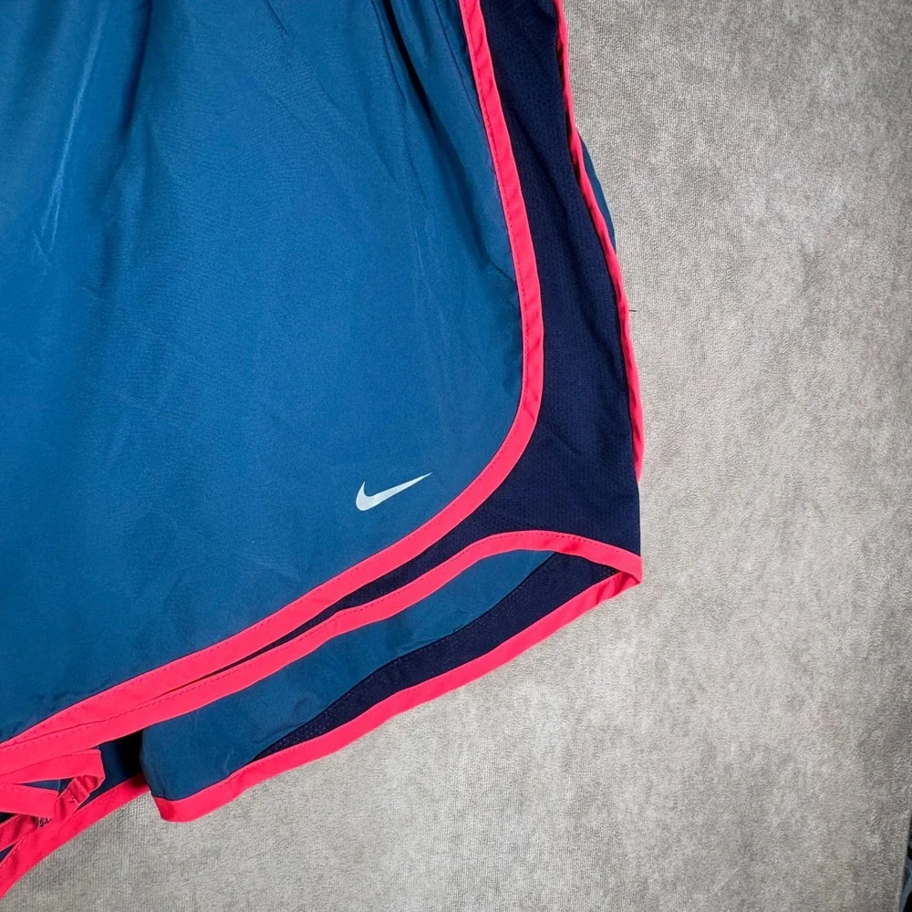 Nike Running Shorts Womens 3X Blue Dri-FIT Tempo Athletic Training Gym Workout